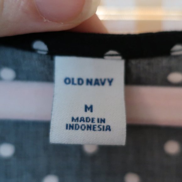 Old Navy Black Polka Dot Dress - Picture 4 of 5